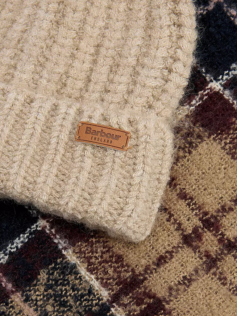 BARBOUR | Geschenkset Beanie und Schal SALTBURN | rosa