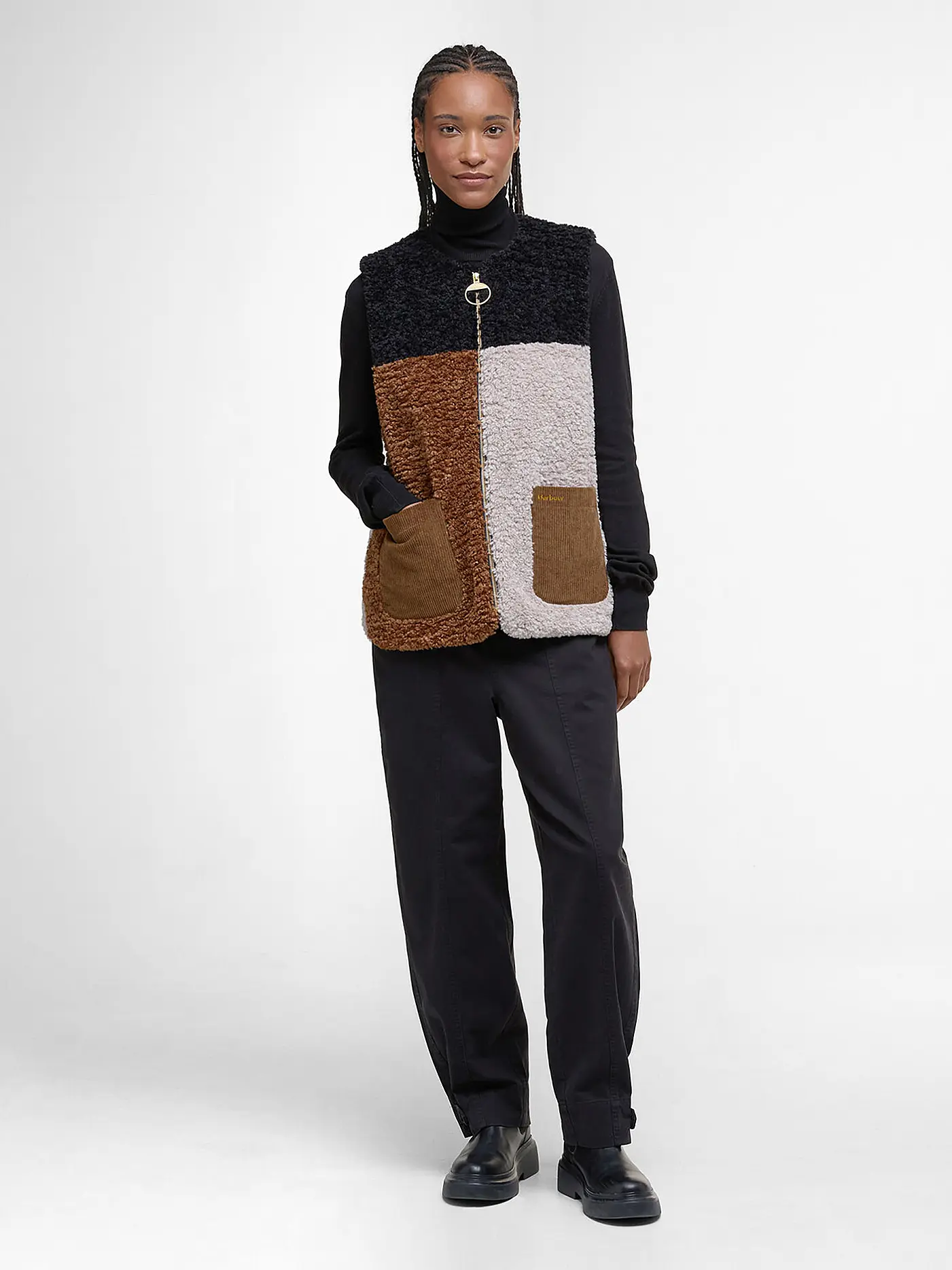 BARBOUR | Gilet in Felloptik CATHY | creme