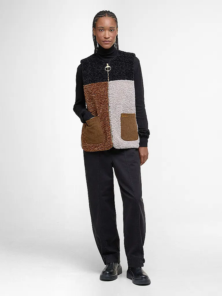 BARBOUR | Gilet in Felloptik CATHY | beige