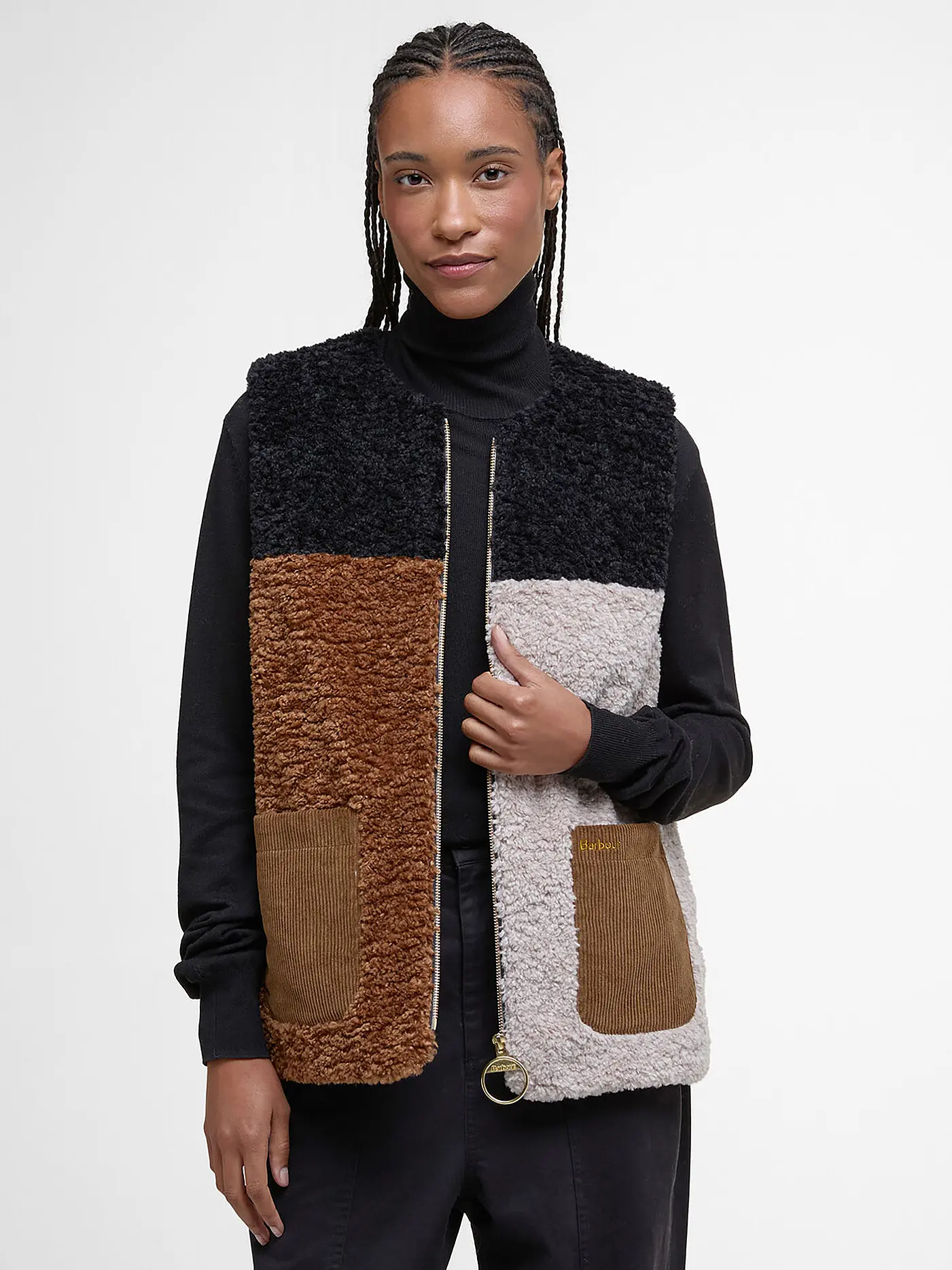 BARBOUR | Gilet in Felloptik CATHY | creme