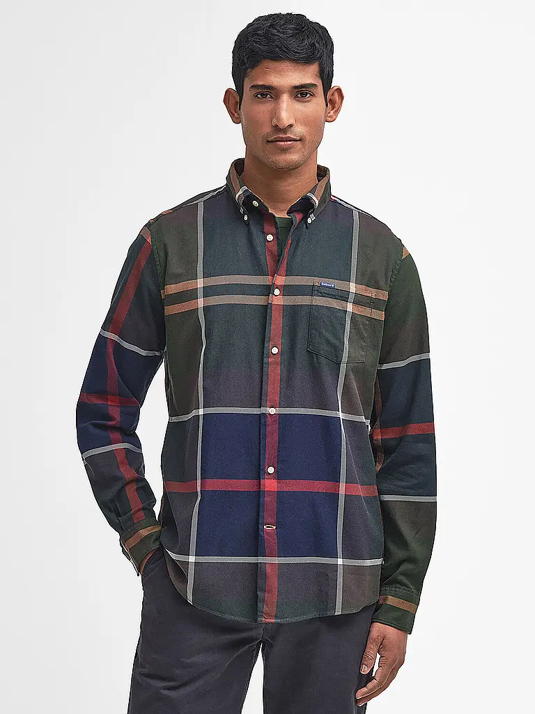 BARBOUR | Hemd Slim Fit DUNOON | olive
