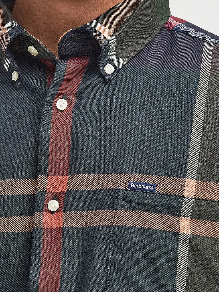 BARBOUR | Hemd Slim Fit DUNOON | olive