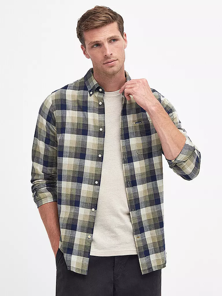 BARBOUR | Hemd Tailord Fit HILLROAD | gelb