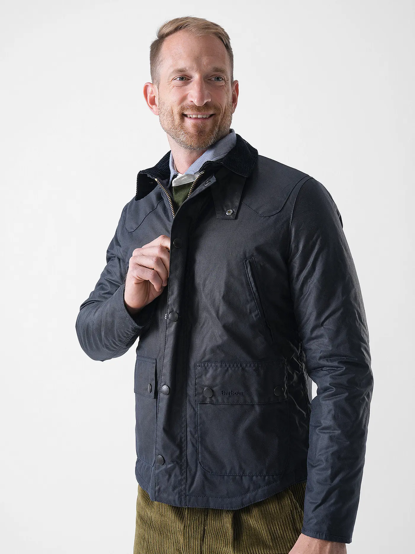 BARBOUR | Jacke REELIN WAX | dunkelblau