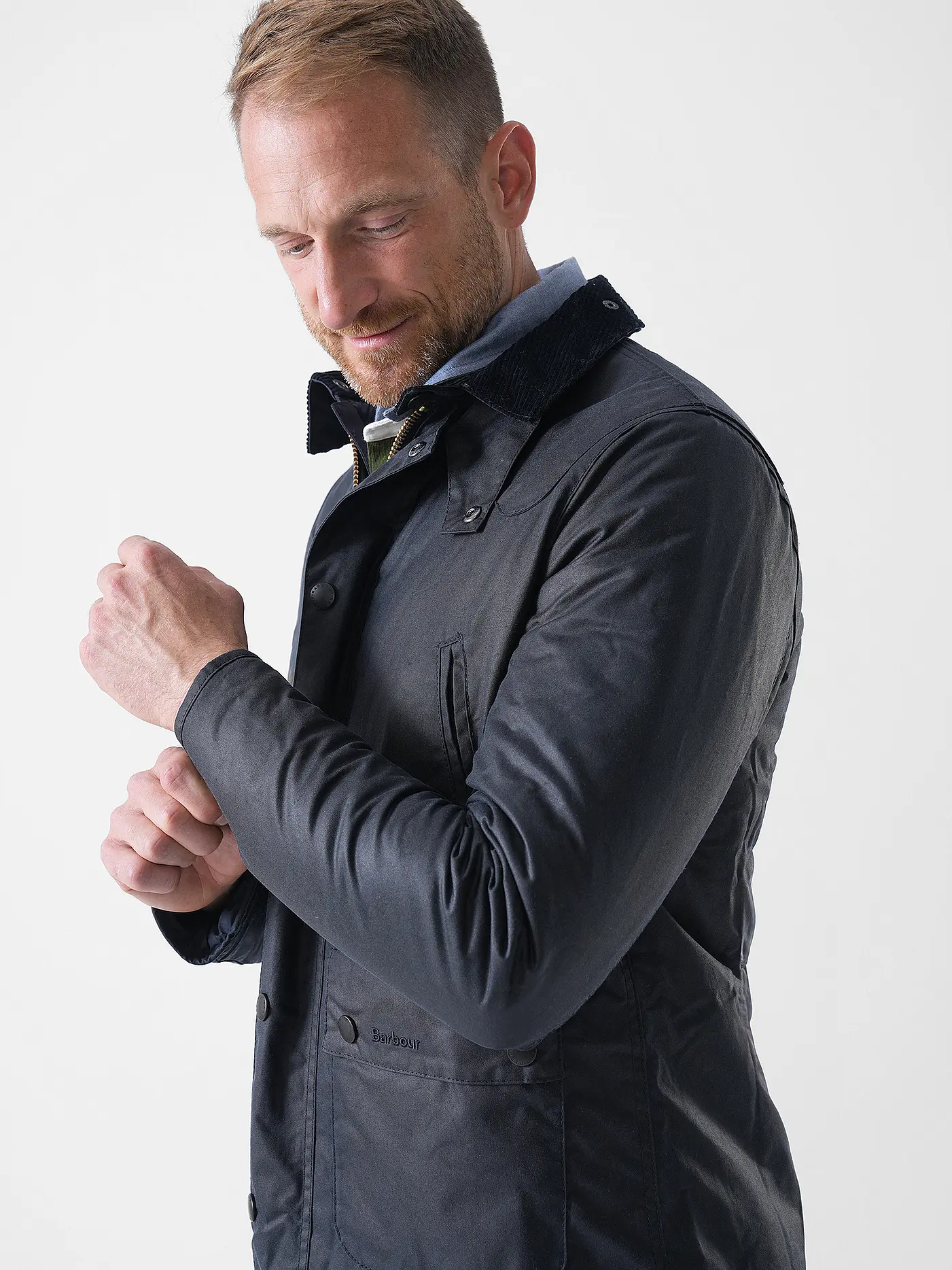 BARBOUR | Jacke REELIN WAX | dunkelblau