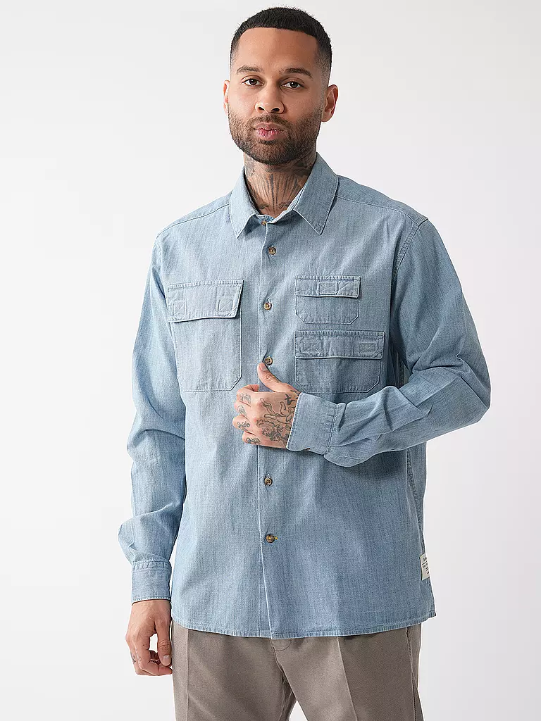 BARBOUR | Jeanshemd  | hellblau