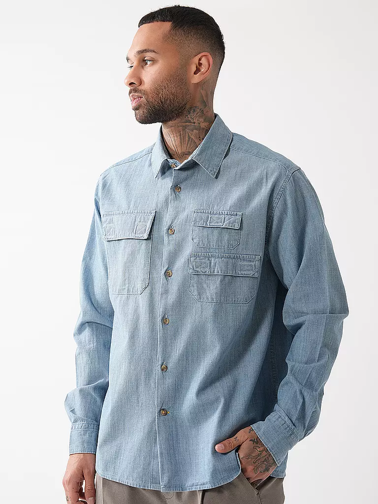 BARBOUR | Jeanshemd  | hellblau