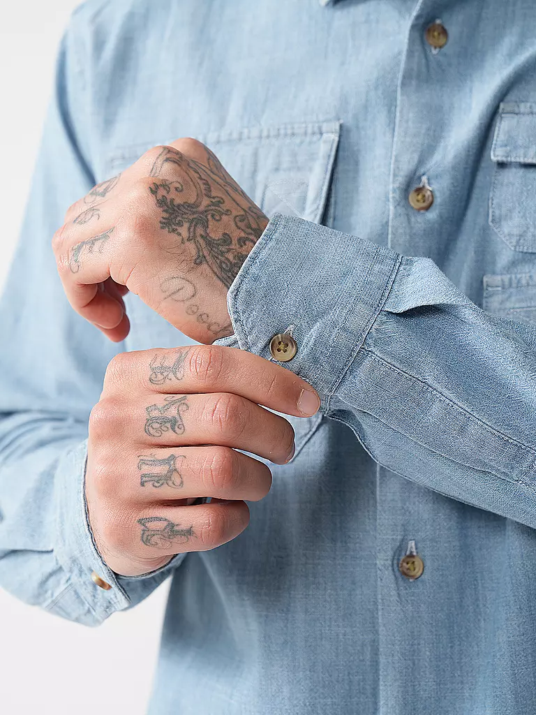 BARBOUR | Jeanshemd  | hellblau