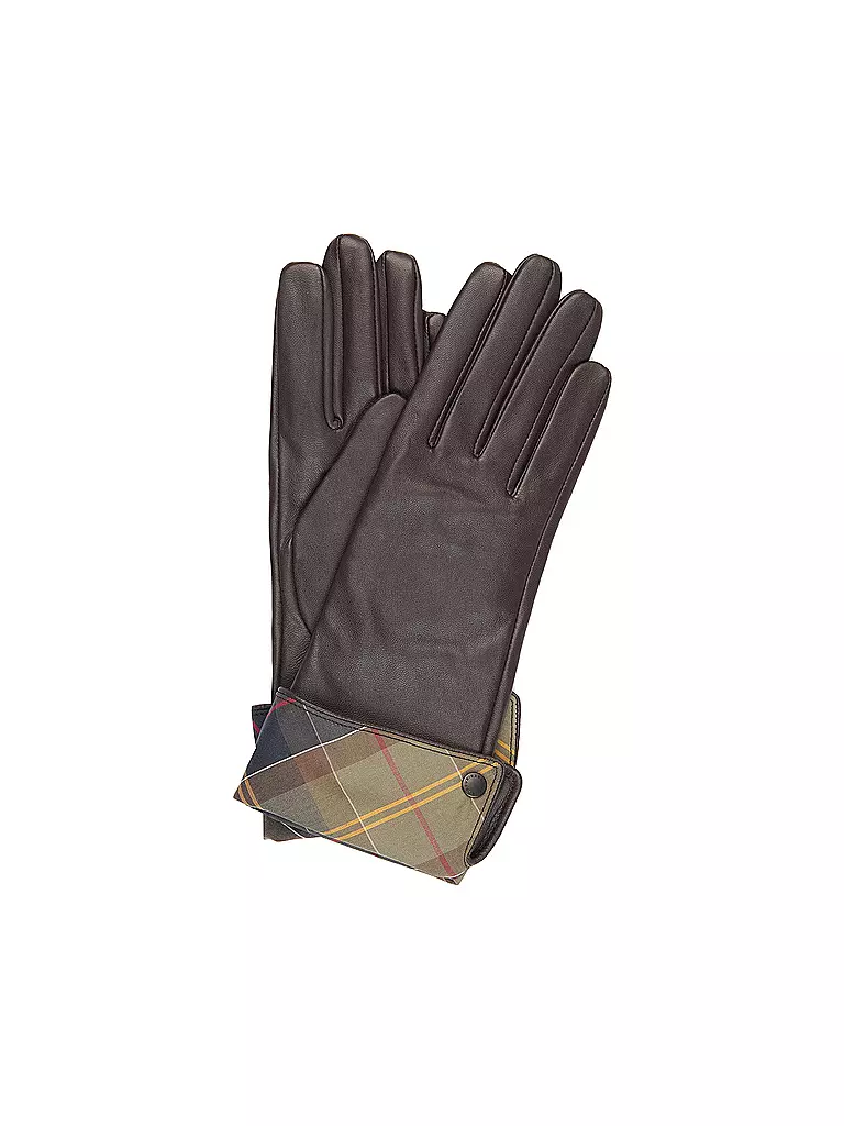 BARBOUR | Lederhandschuhe  LADY JANE | braun