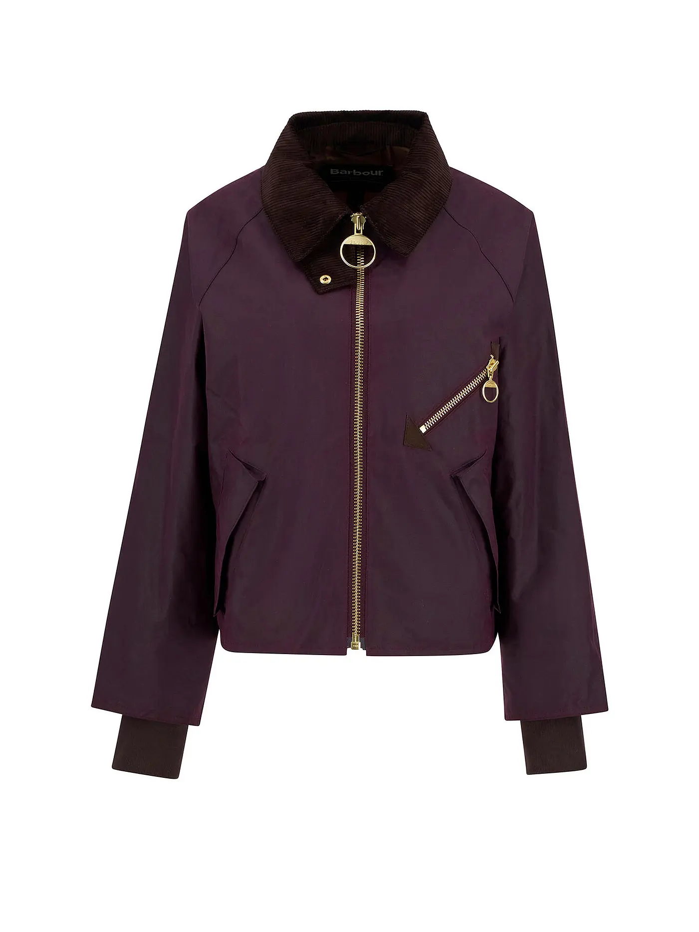 BARBOUR | Parka ARLENE WAX | dunkelrot