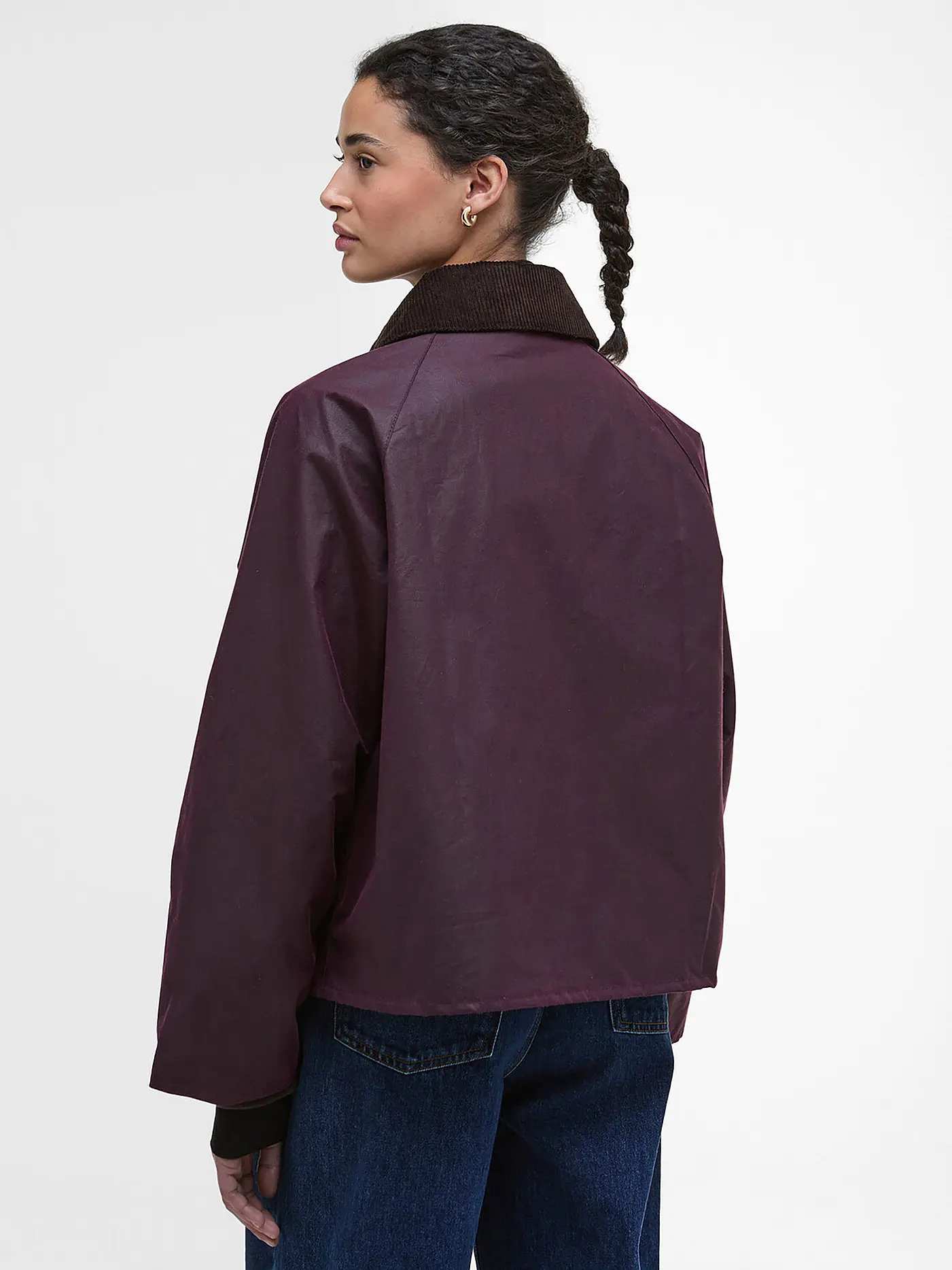 BARBOUR | Parka ARLENE WAX | dunkelrot