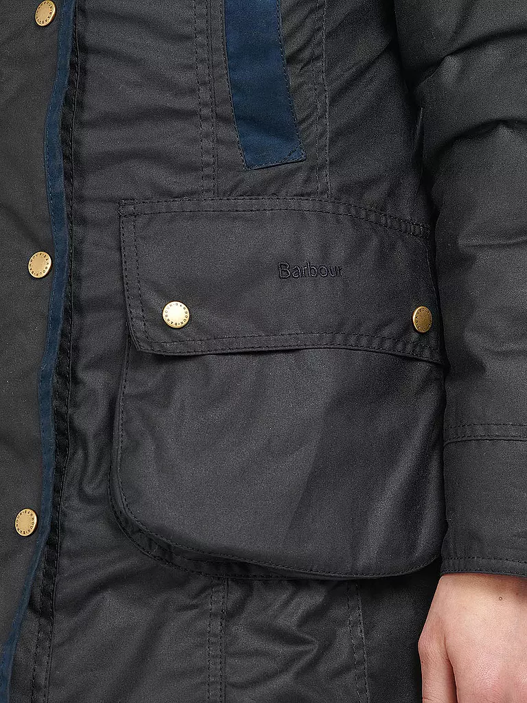 BARBOUR | Parka BOWER WAX | dunkelblau