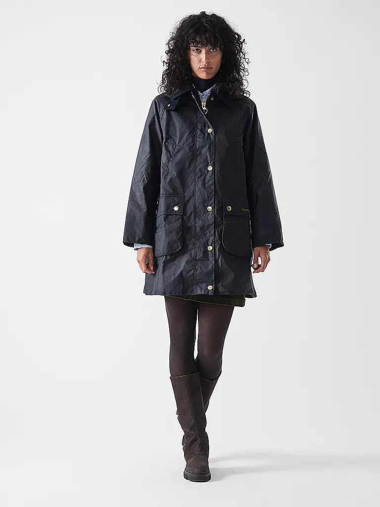 BARBOUR | Parka LONG BEADNELL WAX | dunkelblau