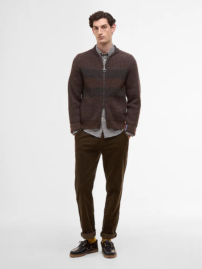 BARBOUR | Paul Smith loves Barbour Strickjacke | Braun