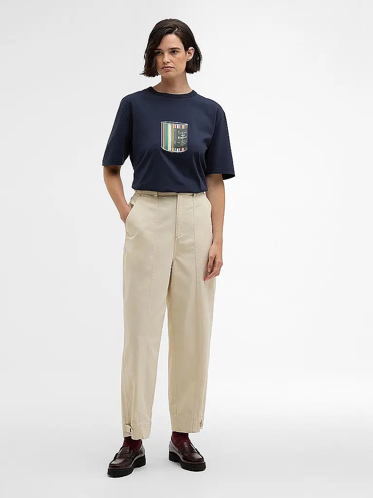 BARBOUR | Paul Smith loves Barbour T-Shirt Wax Can Graphic | dunkelblau