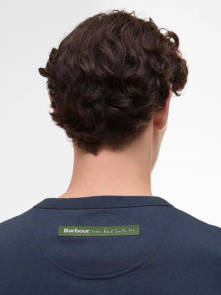 BARBOUR | Paul Smith loves Barbour T-Shirt Wax Can Graphic | dunkelblau