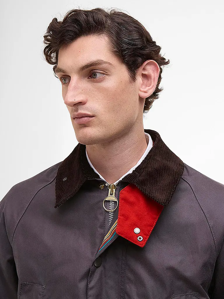 BARBOUR | Paul Smith loves Barbour Wachsjacke Oversized Bedale | lila