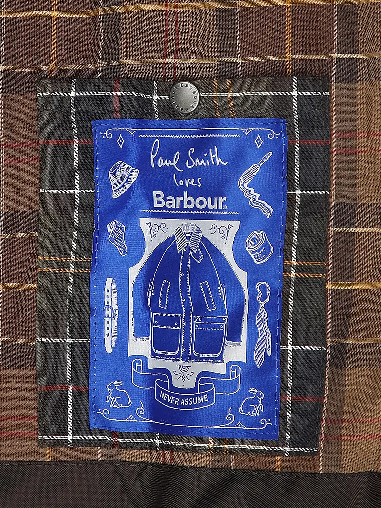 BARBOUR | Paul Smith loves Barbour Wachsjacke Oversized Bedale | lila