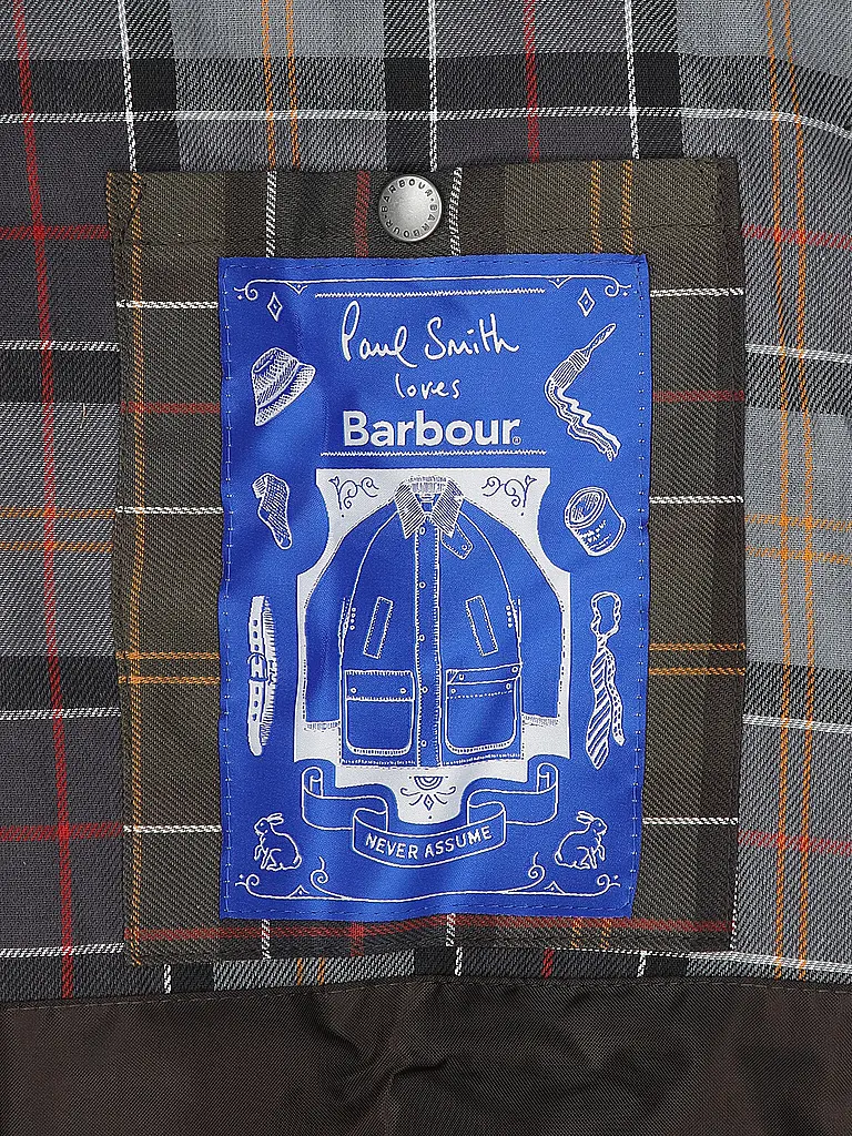 BARBOUR | Paul Smith loves Barbour Wachsjacke Oversized Bedale | Braun