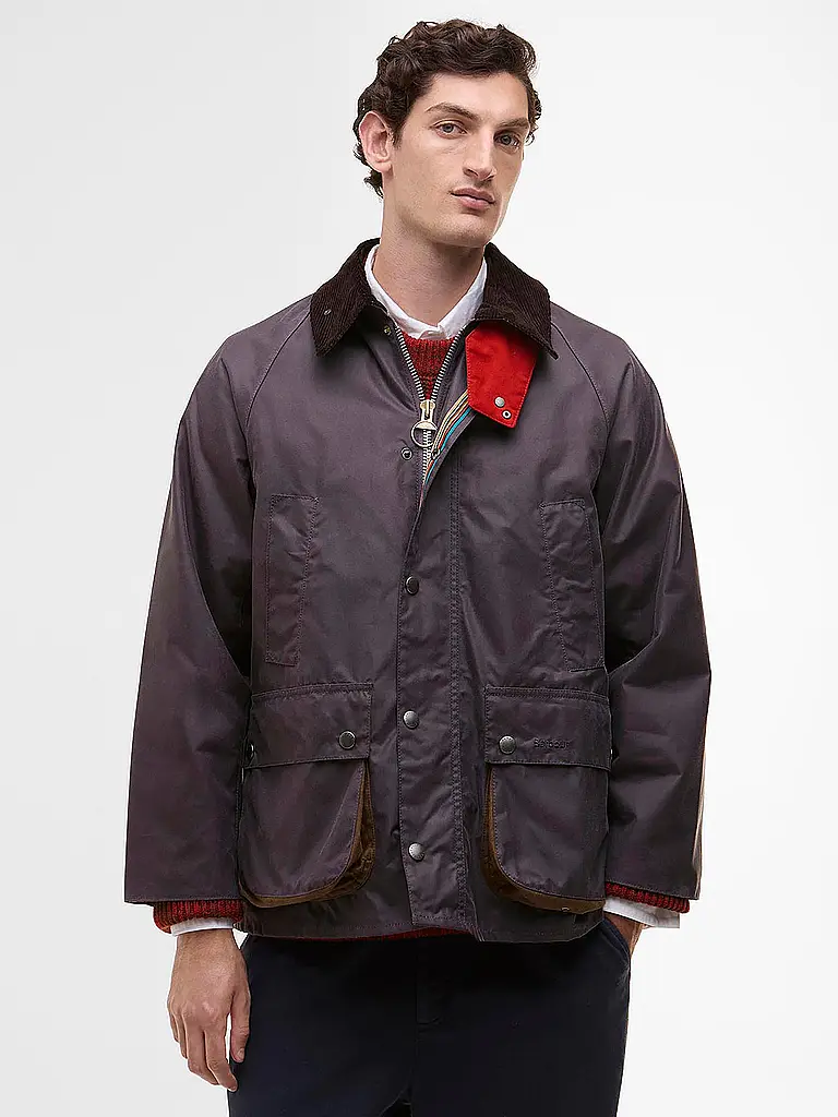 BARBOUR | Paul Smith loves Barbour Wachsjacke Oversized Bedale | lila