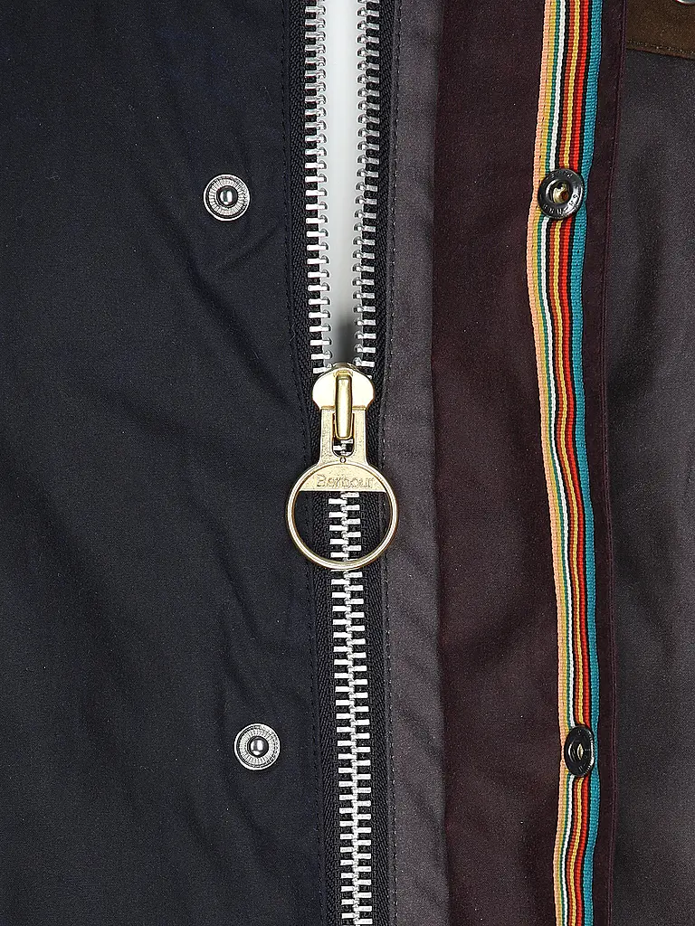BARBOUR | Paul Smith loves Barbour Wachsjacke Striped Oversized Bedale | Bunt