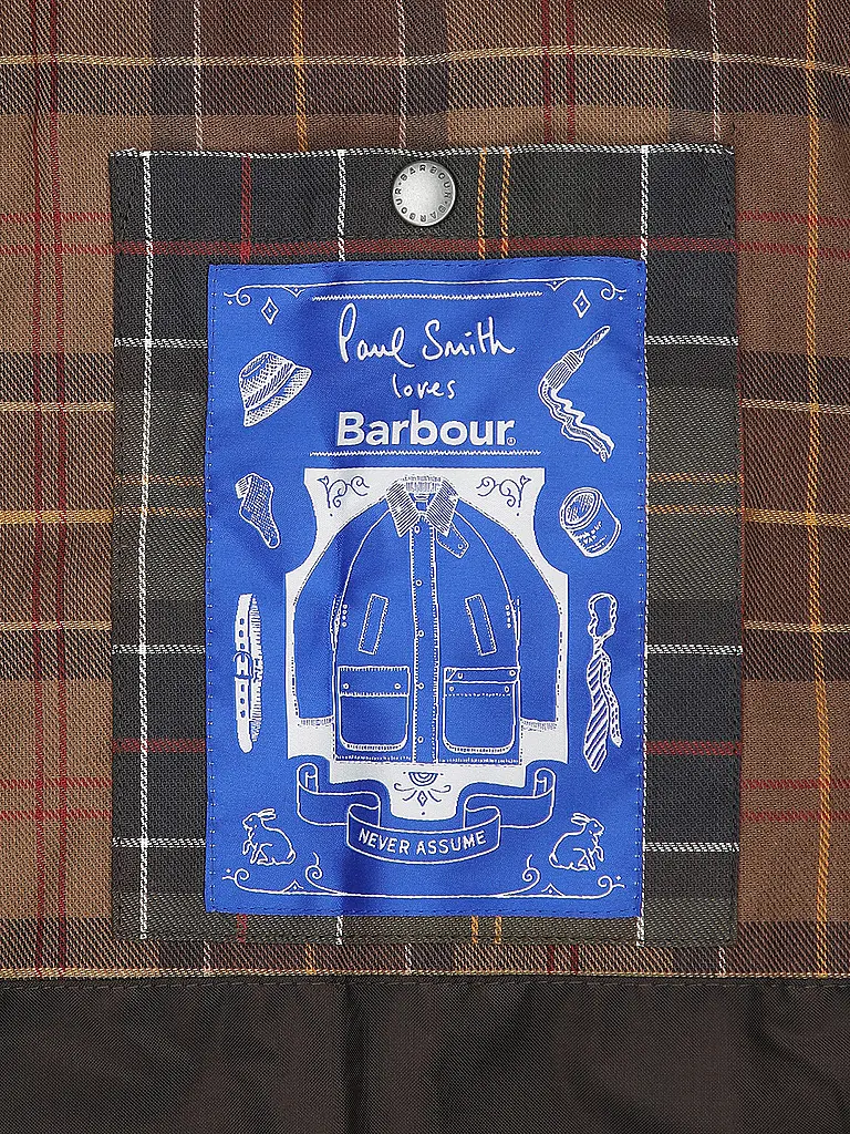 BARBOUR | Paul Smith loves Barbour Wachsjacke Striped Oversized Bedale | Bunt