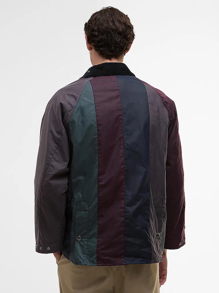 BARBOUR | Paul Smith loves Barbour Wachsjacke Striped Oversized Bedale | Bunt