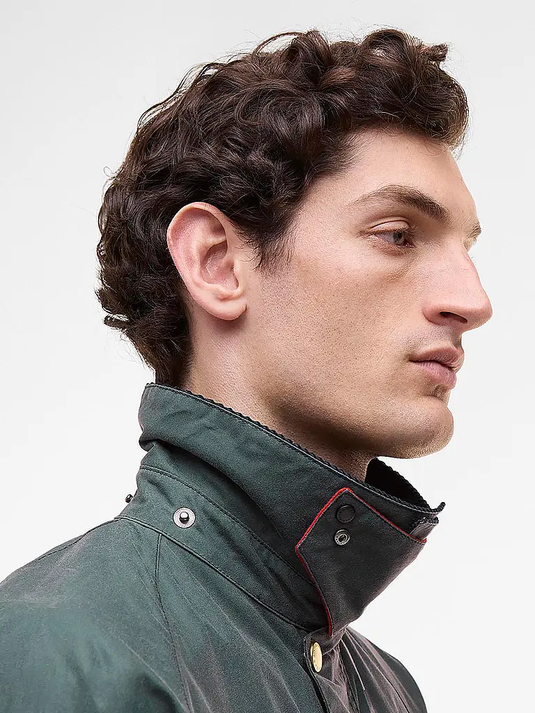 BARBOUR | Paul Smith loves Barbour Wachsjacke Transport | grau