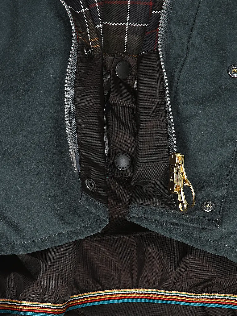 BARBOUR | Paul Smith loves Barbour Wachsjacke Transport | grau