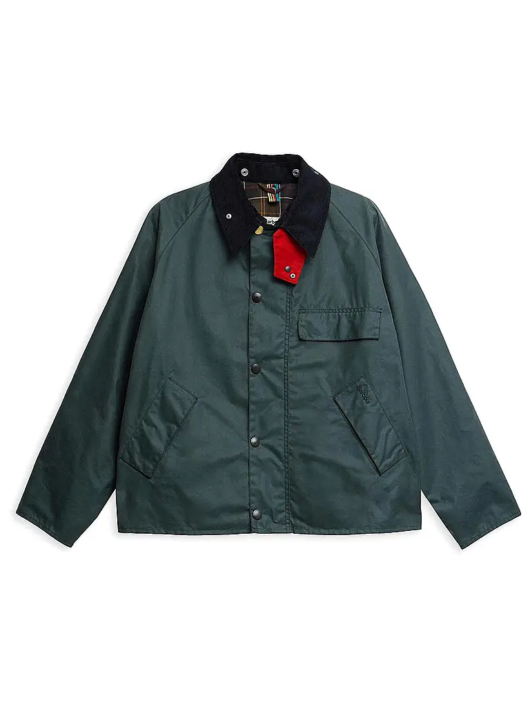 BARBOUR | Paul Smith loves Barbour Wachsjacke Transport | grau