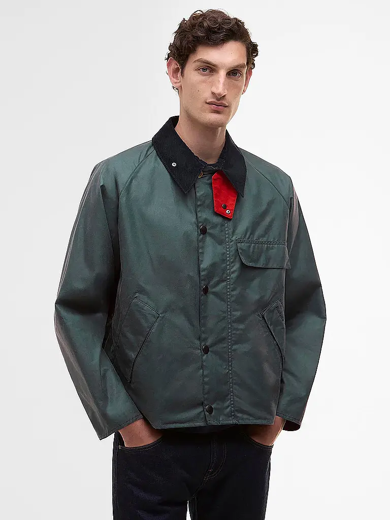 BARBOUR | Paul Smith loves Barbour Wachsjacke Transport | grau