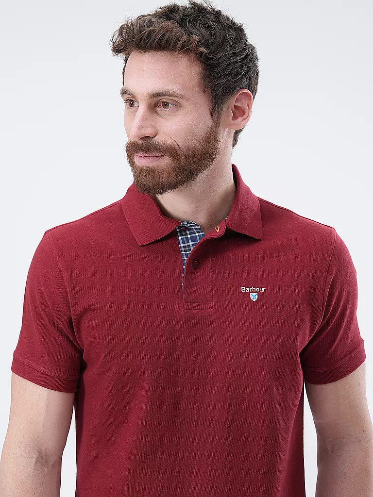 BARBOUR | Poloshirt Regular Fit | rot