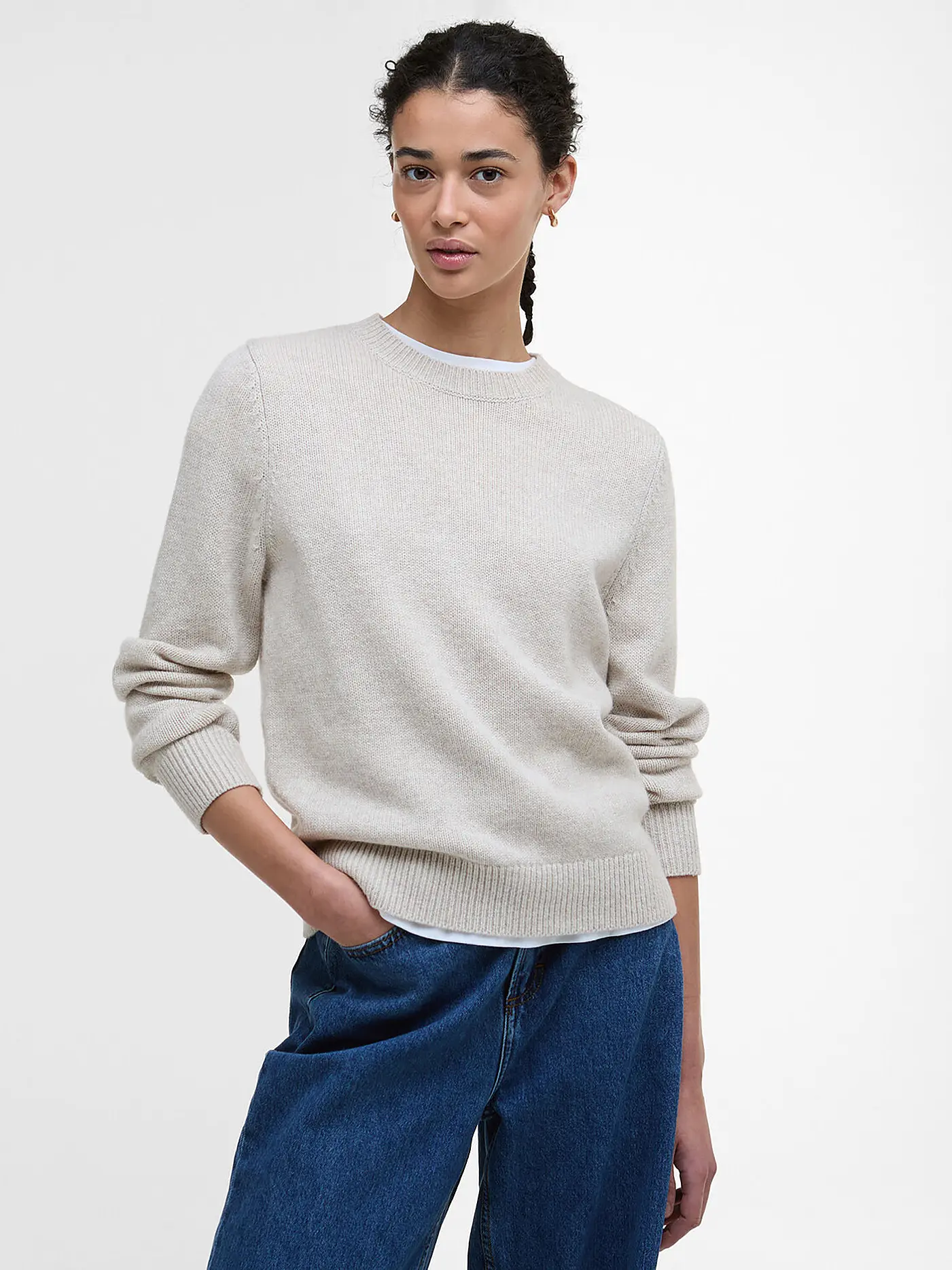 BARBOUR | Pullover WOODHOUSE  | creme