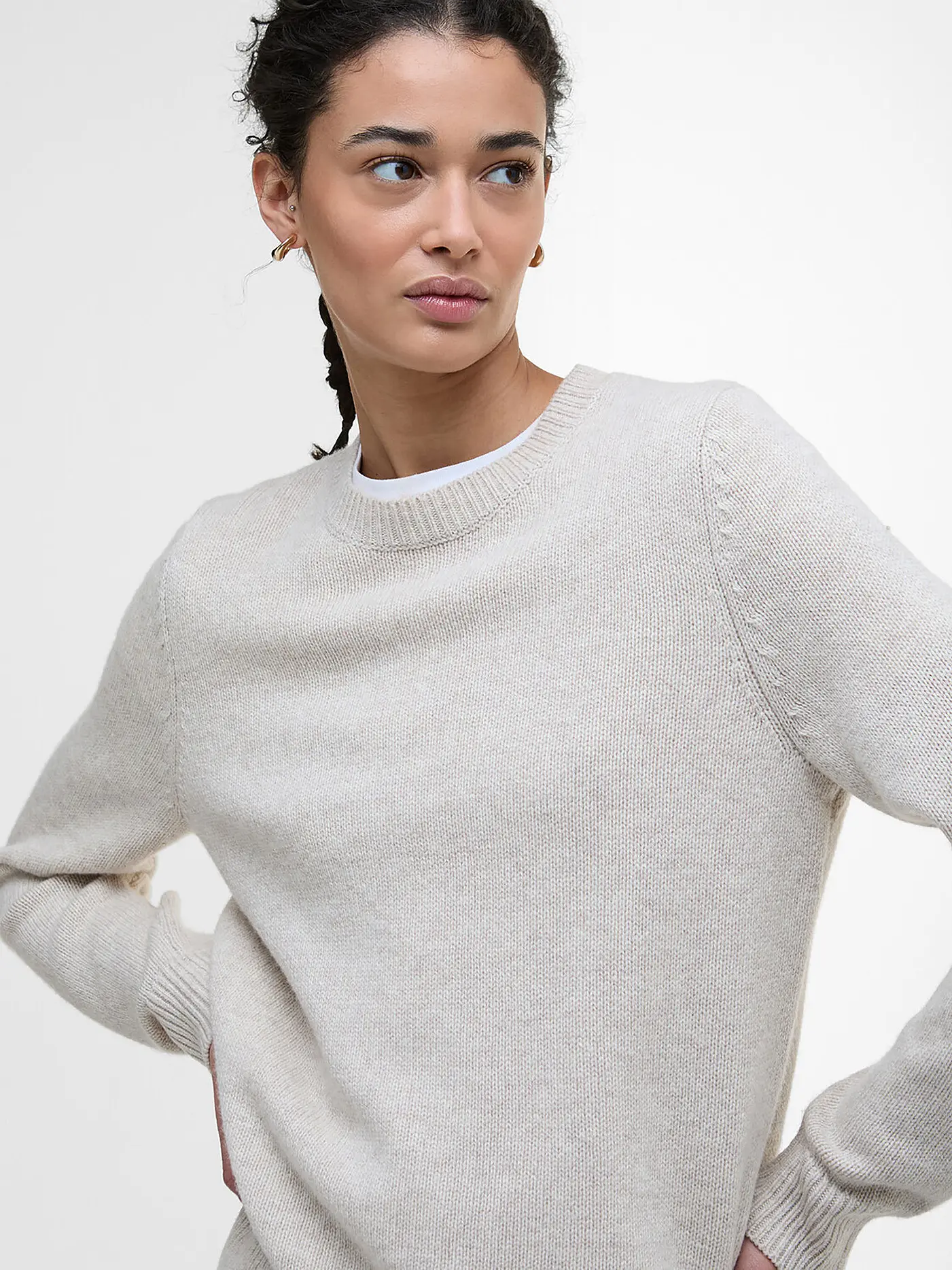 BARBOUR | Pullover WOODHOUSE  | creme