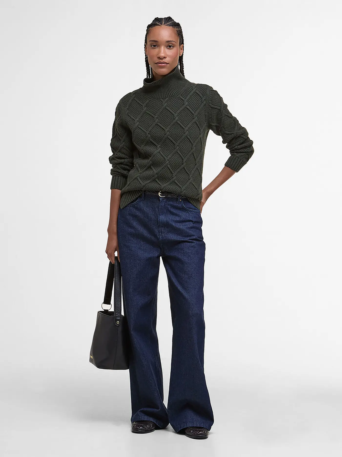 BARBOUR | Rollkragenpullover BURNE  | olive