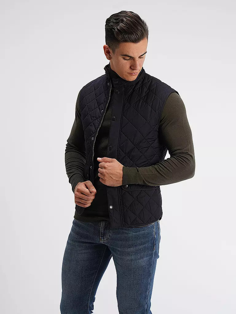 BARBOUR | Steppgilet LOWERDALE | blau