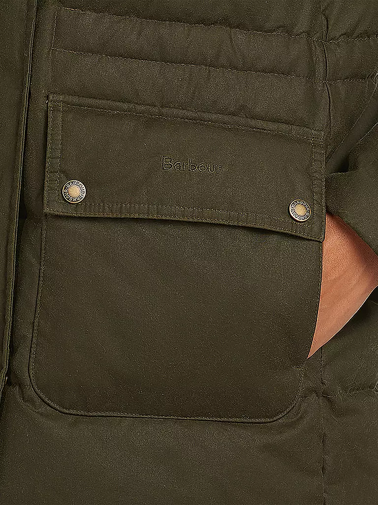 BARBOUR | Steppparka Stein Wax | olive