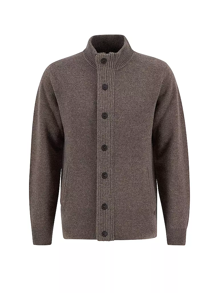 BARBOUR | Strickjacke ESSENTIAL | braun