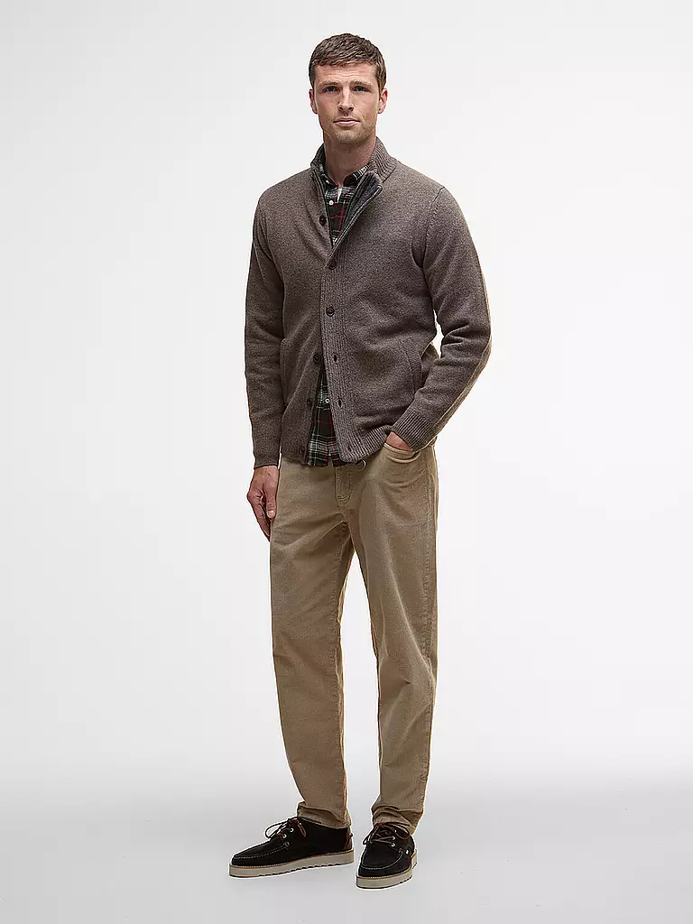 BARBOUR | Strickjacke ESSENTIAL | braun