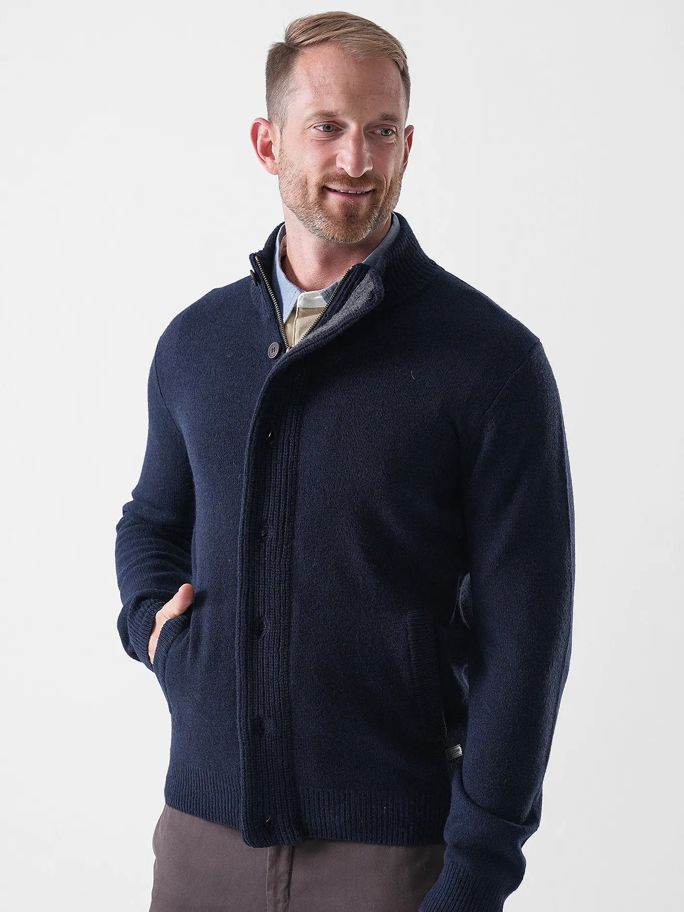 BARBOUR | Strickjacke ESSENTIAL | dunkelblau