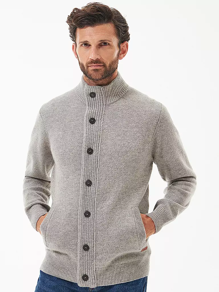 BARBOUR | Strickjacke ESSENTIAL | braun