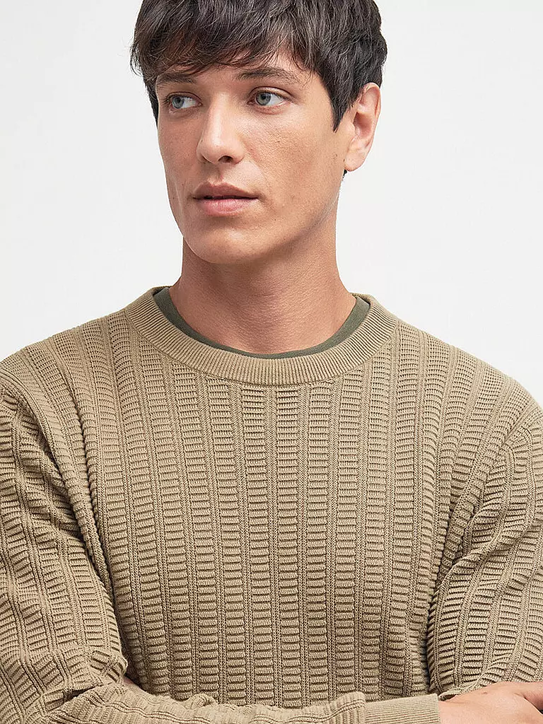 BARBOUR | Strickpullover | hellbraun