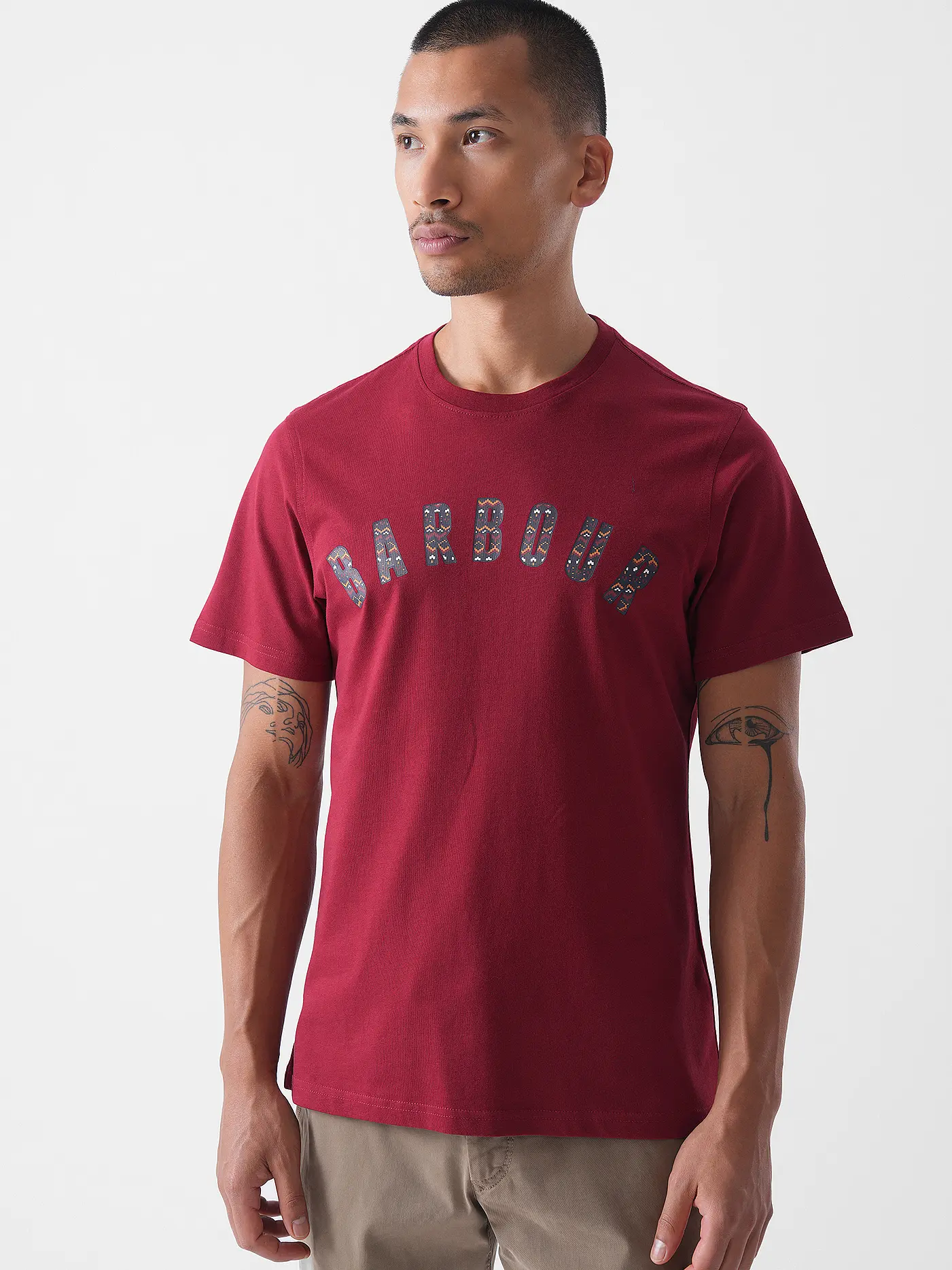 BARBOUR | T-Shirt  | rot