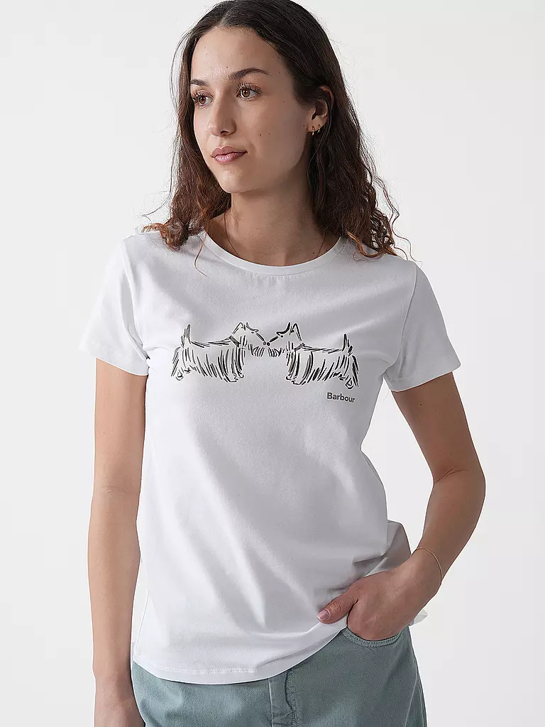 BARBOUR | T-Shirt HIGHLANDS | weiss