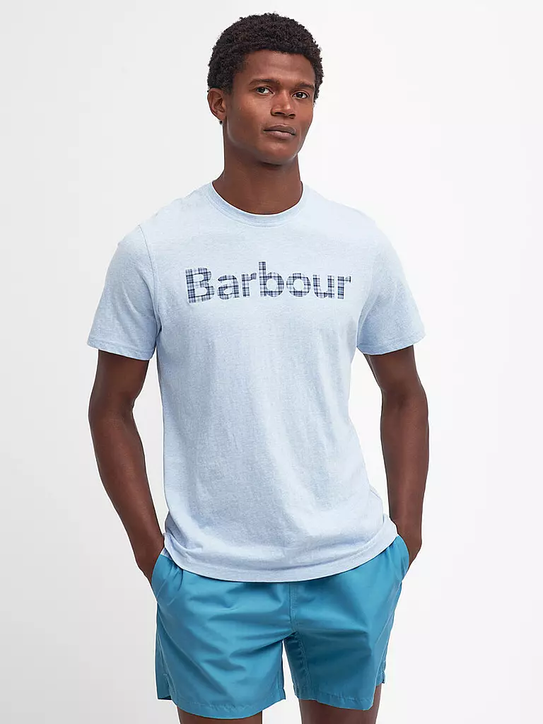 BARBOUR | T-Shirt KILNWICK | hellblau
