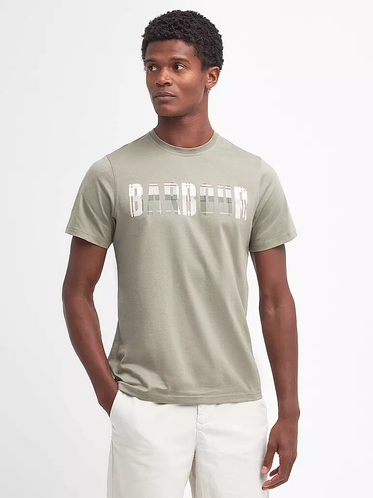 BARBOUR | T-Shirt THURNFORD | hellgrün