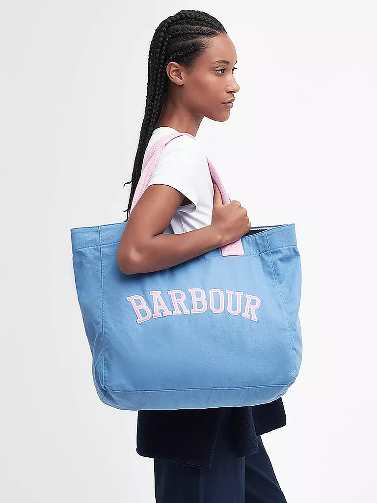 BARBOUR | Tasche - Shopper LOGO BEACH | hellblau