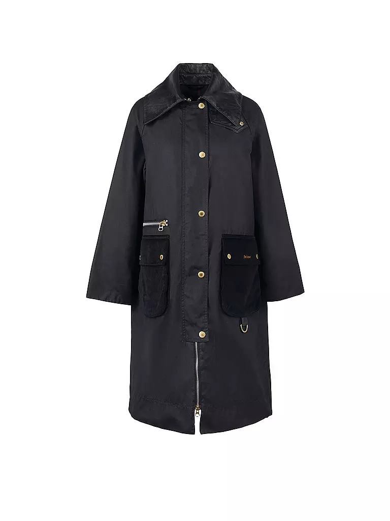 BARBOUR | Trenchcoat TOWNFIELD WAX | schwarz