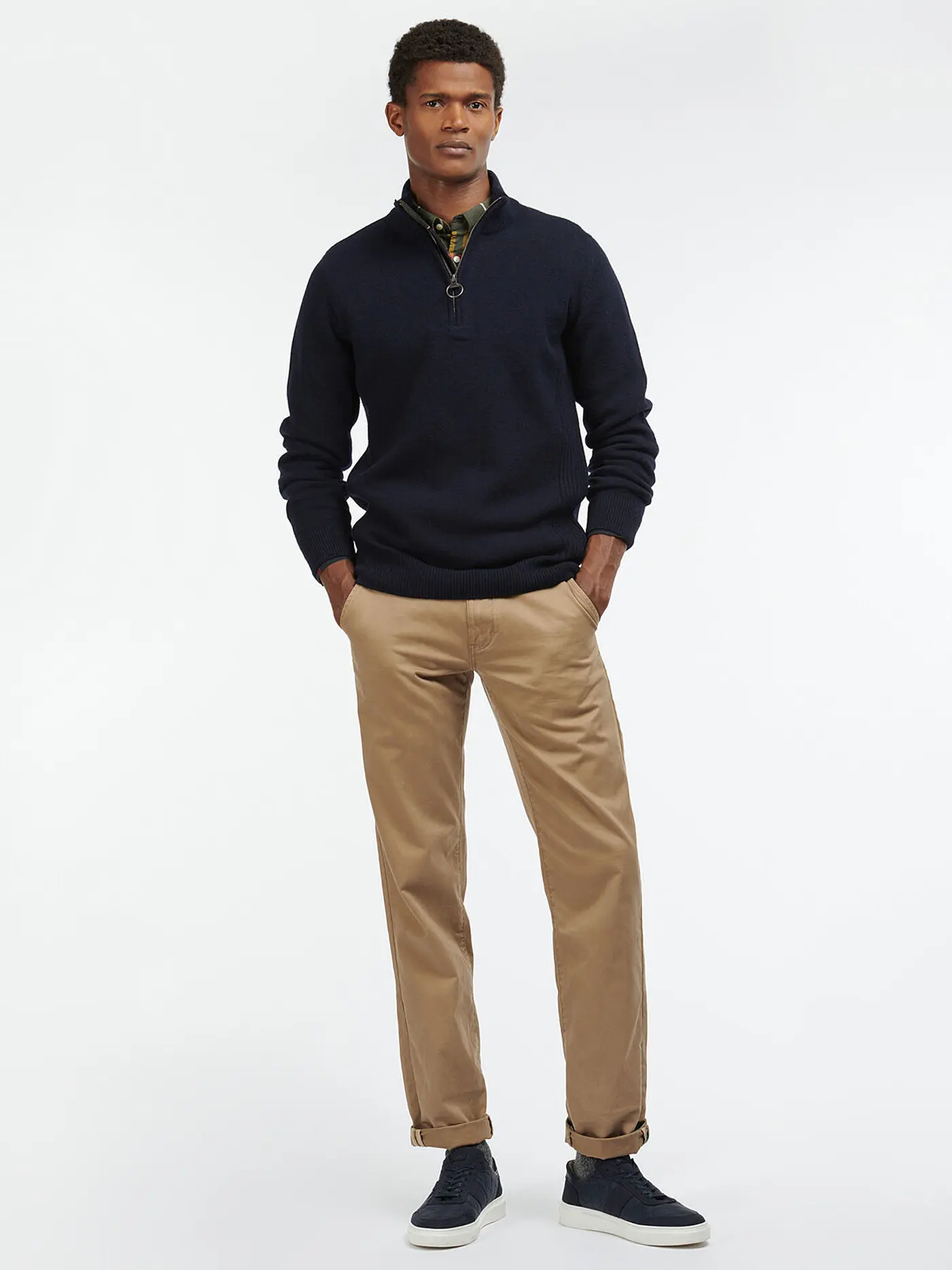 BARBOUR | Troyer Pullover HOLDIN  | dunkelblau