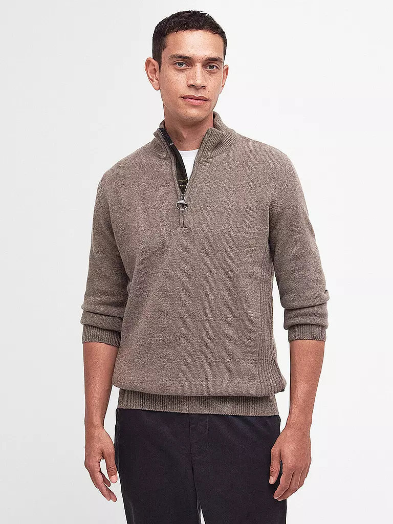 BARBOUR | Troyer Pullover HOLDIN | dunkelrot